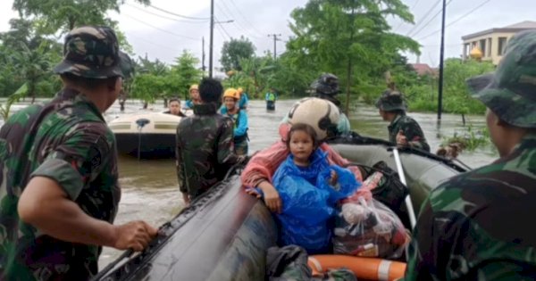 Sejumlah Kecamatan di Makassar Terendam Banjir, 179 Jiwa Mengungsi 