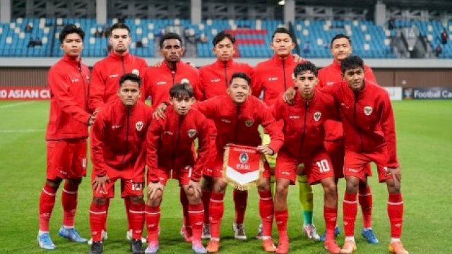 Dokumentasi skuad Timnas Indonesia saat laga melawan Iran di Piala Asia U-20 di China. (foto: Timnas Indonesia) 