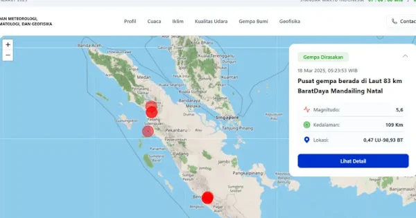 Tapanuli Utara Diguncang Gempa Pagi-pagi, BMKG Beri Peringatan Penting