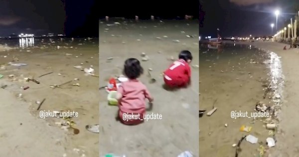 Viral Sampah Berserakan di Pantai Ancol, Pihak Pengelola Buka Suara 