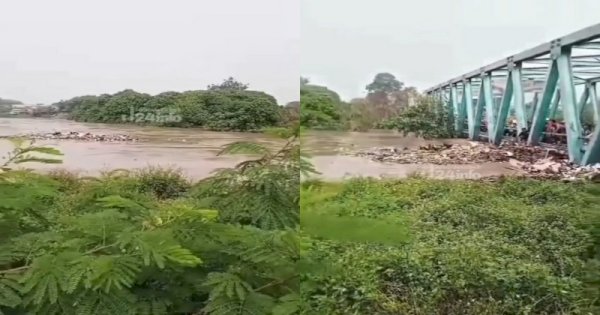 Ayam Hanyut Terbawa Arus Banjir Bekasi, Warga Nekat Berebut