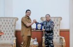 Bupati Bantaeng Uji Nurdin Terima Kunjungan Komandan Lantamal VI Brigjen TNI (Mar) Wahyudi