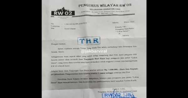 Pengurus RW di Jakbar Minta THR Rp1 Juta ke Pengusaha, Polisi Buka Suara