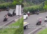 Oknum Polisi Patwal Diteriaki Warga Gegara Arogan Tendang Pemotor hingga Terperosok