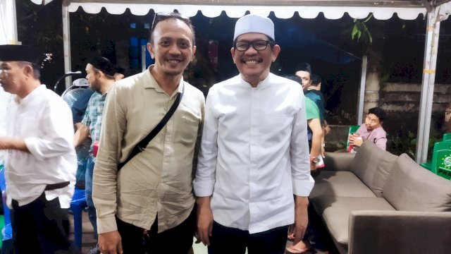 Anggota DPRD Kota Makassar, Basdir menghadiri agenda buka puasa bersama yang dihelat Ketua DPW PKB Sulsel, Azhar Arsyad, di kediamannya Perumahan Griya Prima Tonasa, Makassar, pada Rabu (5/3/2025).