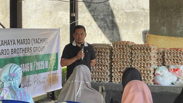 Cahaya Mario Brother Salurkan Zakat Ramadan 6000 Paket ke Warga Sidrap dan Enrekang