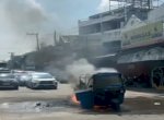 Bajaj Pemudik Terbakar Saat Arus Balik ke Jakarta Usai Mudik Lebaran 