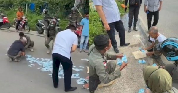 Uang Rp25 Juta Berserakan di Jalan, Warga Bantu Kumpulkan dan Kembalikan Utuh ke Pemilik