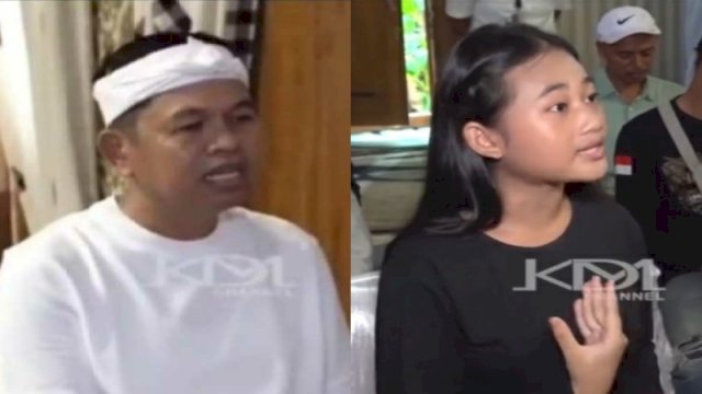 Gubernur Jabar Dedi Mulyadi dan Aura Cinta. (Foto: Instagram @fakta.indo)