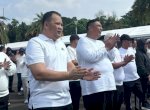 Potret Chaidir-Muetazim Penuh Semangat Ikuti Gladi Kotor Pelantikan Di Monas