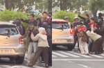 Demo Hari Buruh di Makassar, Massa Rusak Mobil Seorang Ibu 