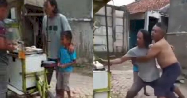 Seorang Pria Marah-marah ke Pedagang Kue Pancong Gegara Anaknya Beli Rp 2 Ribu Lama Dilayani 