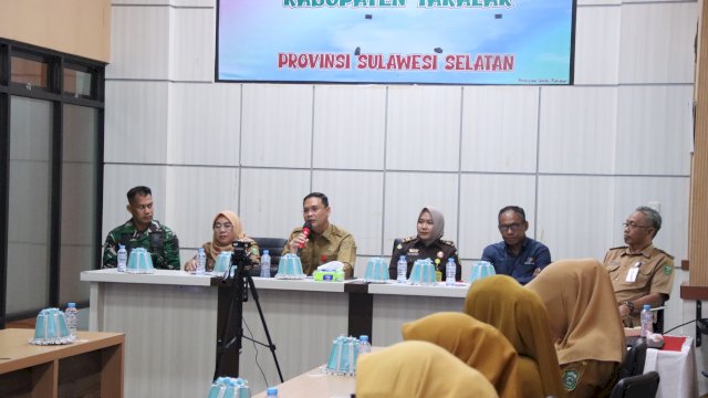 Wabup Takalar Ikuti Rakor Pengendalian Inflasi Daerah Melalui Zoom Meeting