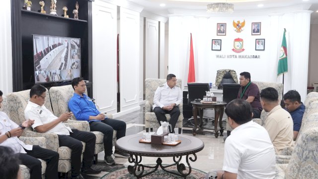 Temui Wali Kota Munafri, HMI Sulsel Tegaskan Dukung Program Pemkot Makassar