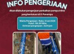 PDAM Makassar Lakukan Perbaikan Pompa Inline di Pannampu, Warga Diimbau Siapkan Antisipasi Air