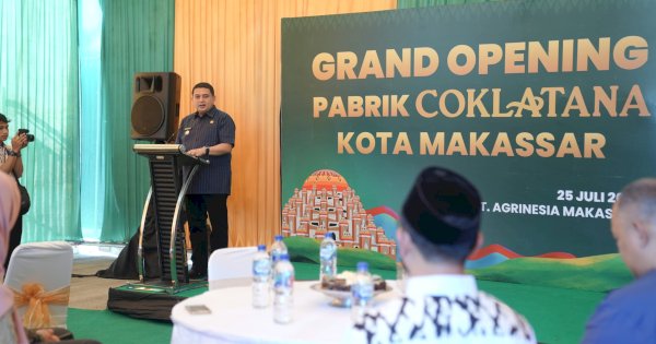 Wali Kota Makassar Resmikan Pabrik Coklatana, Harap Serap Tenaga Kerja Lokal