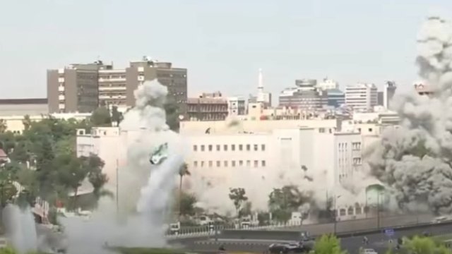 Israel Serang Gedung Kementerian Pertahanan Suriah di Damaskus