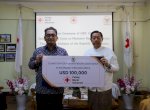PMI Sumbangkan Bantuan Kemanusiaan 100.000 Dolar Kepada Myanmar Red Cross Society 