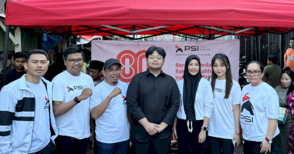 Semarak Kemerdekaan, PSI Sulsel Gelar Lomba Rakyat di Barukang Utara Makassar