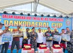 Bupati Takalar Hadiri Final Lomba Balap Perahu Katinting Race Laikang Seri 4