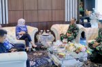Bupati Barru Terima Audiensi Danyon Arhanud 16 Kostrad Bahas Latihan Menembak Rudal