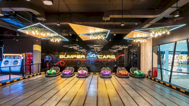Salah satu permainan Bumper Cara yang disediakan Timezone. 