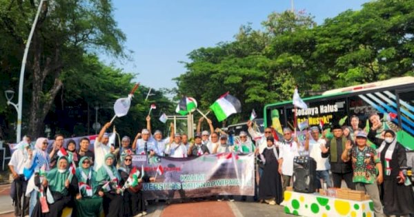 KAHMI Unkris Gelar Aksi Dukung Palestina Berdaulat