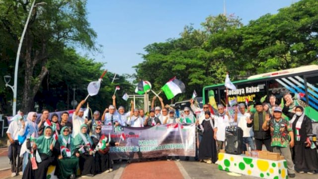 KAHMI Unkris Gelar Aksi Dukung Palestina Berdaulat