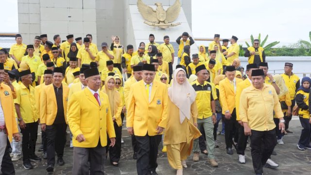 Munafri Pimpin Ziarah dan Tabur Bunga Peringati HUT Golkar ke-61 di TMP Panaikang