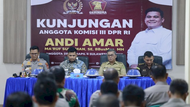 Wabup Barru Hadiri Kunker Anggota DPR RI Andi Amar, Bahas Potensi Industri di Garongkong
