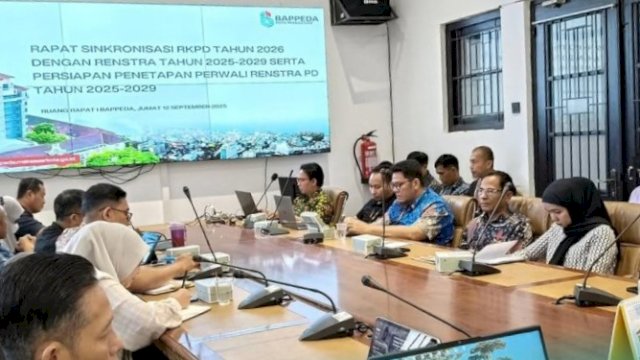 Bappeda Makassar Gelar Rapat Sinkronisasi RKPD 2026 dengan Renstra 2025–2029