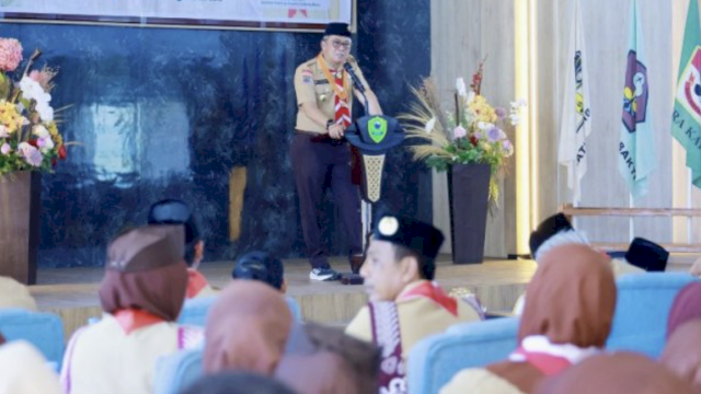 Wakil Bupati Barru Abustan Terpilih Secara Aklamasi Nakhodai Gerakan Pramuka Kwarcab Barru