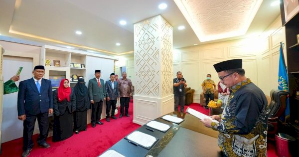 Sekda Jufri Rahman Lantik 4 Fungsional Ahli Utama Lingkup Pemprov Sulsel