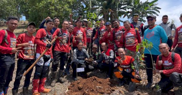 Peduli Lingkungan, Wakil Bupati Takalar Tanam Pohon Bersama Komandan Kodim 1426/Takalar,