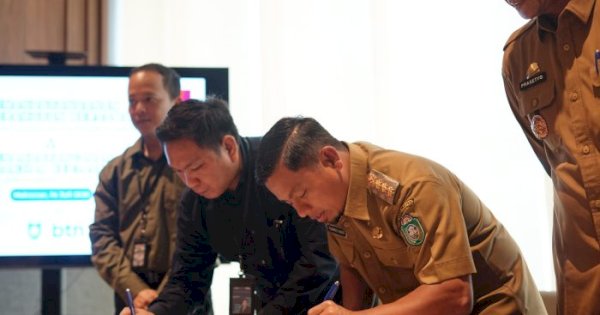 Pemkot Parepare Teken MoU dengan BTN Perihal Pemanfaatan Layanan Jasa dan Produk