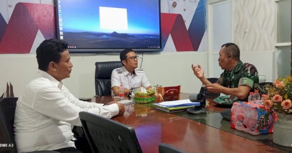 Camat Aswin Terima Kunjungan Danramil Mulyono, Perkuat Keamanan Tripika Mariso