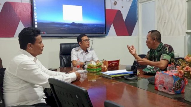 Camat Aswin Terima Kunjungan Danramil Mulyono, Perkuat Keamanan Tripika Mariso