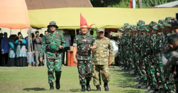 Dampingi Pangdam XIV/Hasanuddin, Bupati Takalar Apresiasi TMMD ke-126 di Desa Topejawa