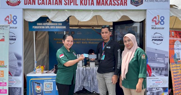 Layanan Jemput Bola Disdukcapil Makassar Hadir di Karebosi Hingga Pukul 22.00