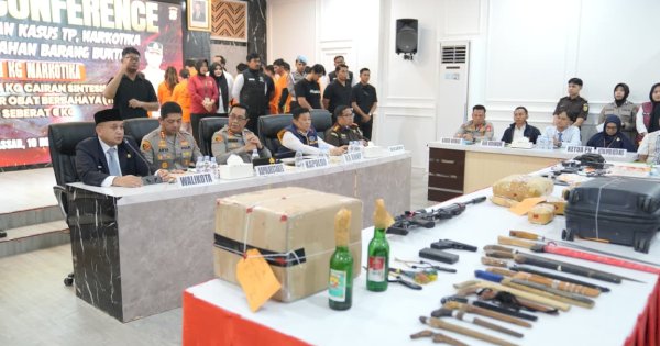 Wali Kota Makassar Munafri Apresiasi Pemusnahan 20 Kg Narkotika Polrestabes