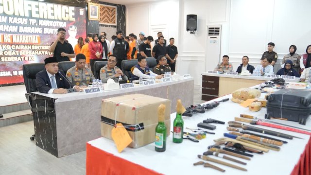 Wali Kota Makassar Munafri Apresiasi Pemusnahan 20 Kg Narkotika Polrestabes