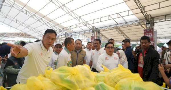 Munafri Dampingi Mentan RI, Tinjau Pasar Murah & Kesehatan Gratis di Rangkaian Mukernas serta HUT KKSS