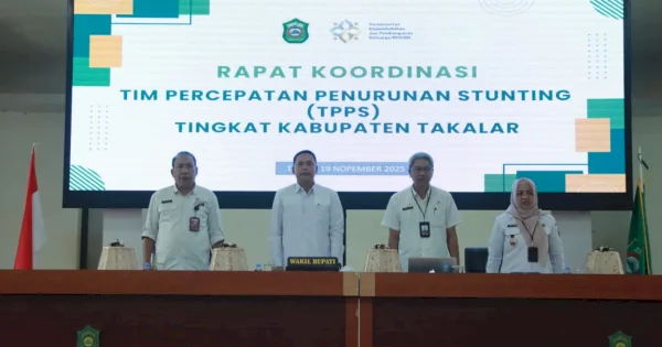 Rakor Percepatan Penurunan Stunting, Wabup Takalar Tekankan Integrasi Lintas Sektor
