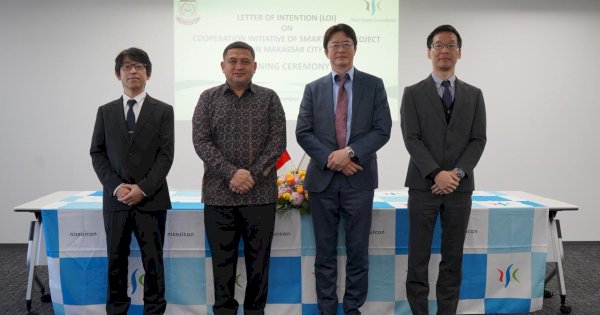 Wali Kota Munafri Teken LoI dengan Nihon SUIDO, Teknologi Perkuat Mitigasi Banjir di Makassar