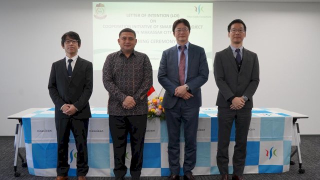 Wali Kota Munafri Teken LoI dengan Nihon SUIDO, Teknologi Perkuat Mitigasi Banjir di Makassar