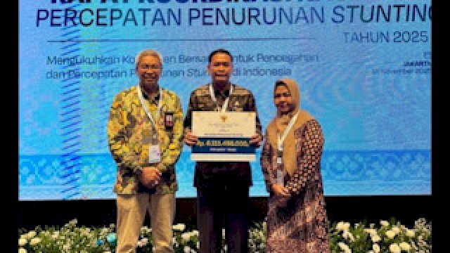 Pemkab Takalar Diberi Penghargaan dari Pusat Atas Keberhasilan Tekan Angka Stunting
