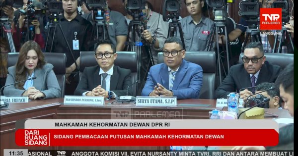 Putusan MKD DPR RI: Uya Kuya dan Adies Kadir Diaktifkan, 3 Lainnya Kena Sanksi