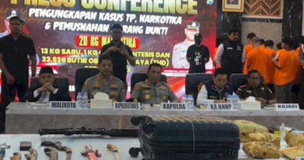 Polda Sulsel Sita 125 Kg Sabu dan Tangkap 3.815 Orang Terkait Kasus Narkoba Sepanjang 2025