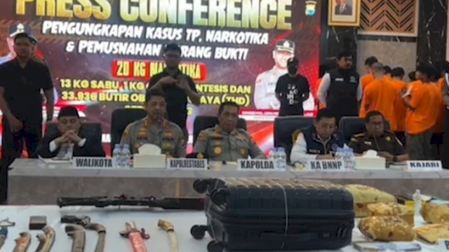 Polda Sulsel Sita 125 Kg Sabu dan Tangkap 3.815 Orang Terkait Kasus Narkoba Sepanjang 2025 