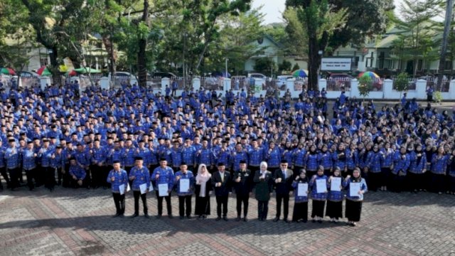 Dokumentasi pelantikan PPPK Provinsi Sulsel tahap pertama yang berlangsung pada Juli 2025 lalu. 